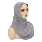 Islamic Hijab Pull On Women Scarf Shawl Instant Muslim Turban Wrap Headscarf New
