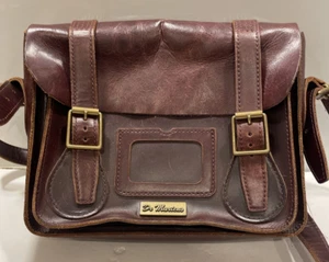 Dr Martens Brown Kiev Leather Medium Satchel Messenger Shoulder School Bag - Picture 1 of 23
