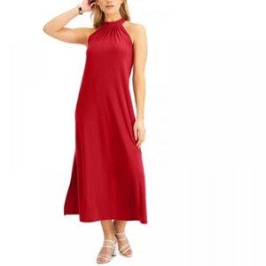 New $99 Bar Iii  Women's Long Sleeveless Halter Maxi Dress A6124 - Picture 1 of 24