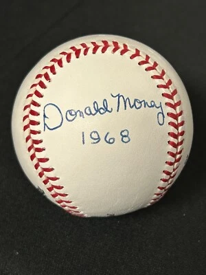 Béisbol automático firmado por Don Money Milwaukee Brewers  Foto 1 de 3