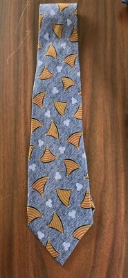 Corbata vintage años 80 Lord & Taylor Metropolitan para hombre 100 % seda patrón abstracto B Foto 1 de 4