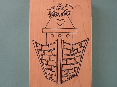 Sello de goma grande del Arca de Noé, vista frontal de Judith Foto 1 de 2