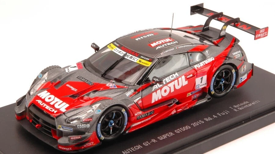 Ebbro NISSAN GT-R N.1 4th Rd.4 FUJI 2015 S.GT500 T.MATSUDA-R.QUINTARELLI 1:43 - Immagine 1 di 1