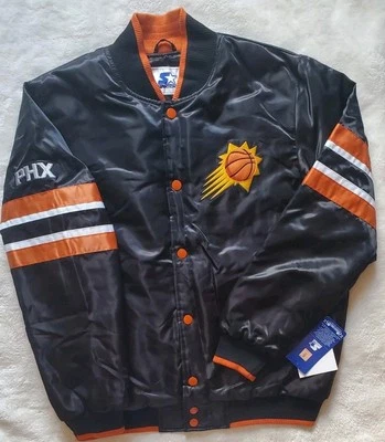 Chaqueta de inicio Phoenix Suns Scout Varsity acolchada a presión completa forrada talla grande 🔥 Foto 1 de 4