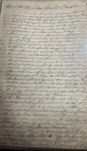 1866 Oath R.H. Smith County Clerk Orange Texas Support Defend The Constitution - Picture 1 of 5