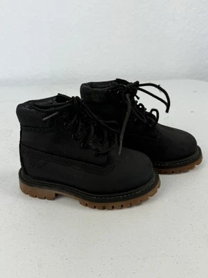 Botas Timberland negras nobuck para niños pequeños talla 5 Foto 1 de 4
