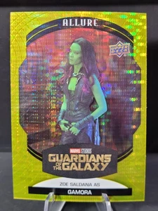 ZOE SALDANA as Gamora 2022 Upper Deck Marvel Allure Yellow Taxi Parallel - Picture 1 of 3