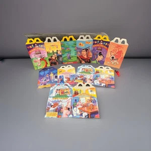 McDonald's Vintage Happy Meal Boxes Mulan Hook Lot Of 6 - Picture 1 of 7