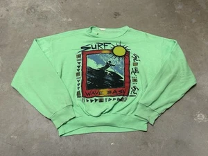 Vintage 1980's Surf Wave Bash Beach Kids 10/12 Sweatshirt Youth Pastels USA - Picture 1 of 6