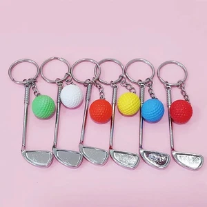 Golf Ball Keychain Mini Bag Pendant 2024 Keyring Sports Lovers - Picture 1 of 14