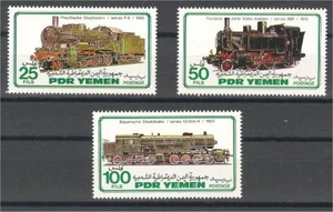 YEMEN, LOCOMOTIVES, VF MNH ** FULL SET FROM 1983 - Picture 1 of 1