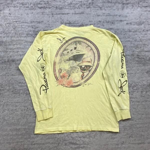 Vintage Panama Jack Safari Shirt Small Yellow 1983 Single Stitch 80s 90s Mens - Picture 1 of 14