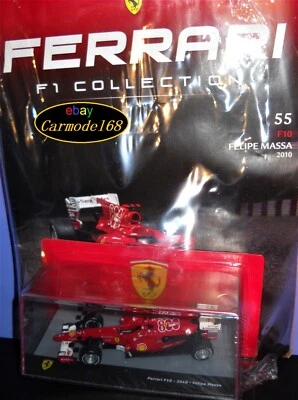 Ferrari F10 Felipe Massa #7 2010 1:43 + N55 Ferrari Official Product - Immagine 1 di 4