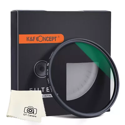 K&F Concept Circular Polarizer Lens CPL Lens Filter slim 72mm Canon sony nikon - Image 1 of 3
