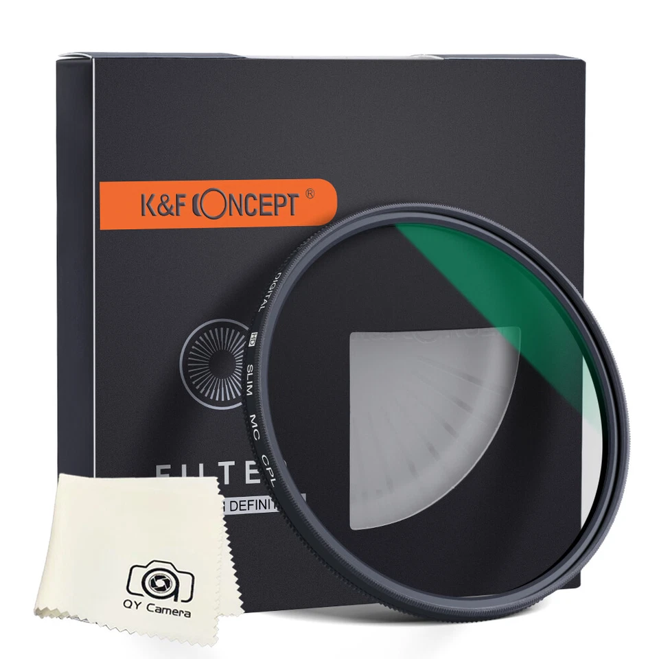 K&F Concept Circular Polarizer Lens CPL Lens Filter slim 72mm Canon sony nikon - Image 1 of 3