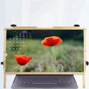 Laptop Screen Magnifier, Wooden Frame Adjustable Angle Magnifying Screen - Picture 1 of 12