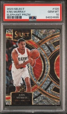 Kris Murray Rookie Elephant Prizm Case Hit PSA 10 Portland Trailblazers RC SP - Image 1 of 2