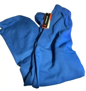 New Balance Men's Sweatpants Blue Sz Large With Pockets And Drawstrings NWT - Picture 1 of 4