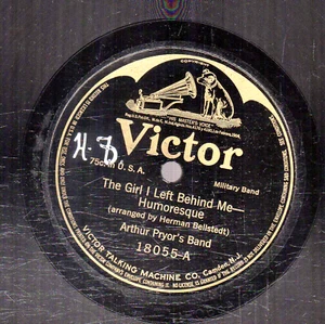 43po. Pryor's Band-Girl I Left Behind Me & Arkansaw Travler-Parody-Victor 18055 - Imagen 1 de 1