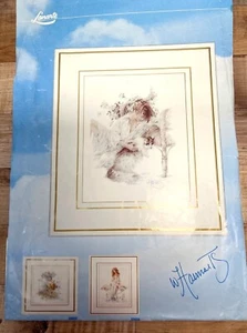 Lanarte Kreuzstichmuster "Mädchen mit Katze" 39x49cm 15,5"x19,5" nur Muster - Bild 1 von 3