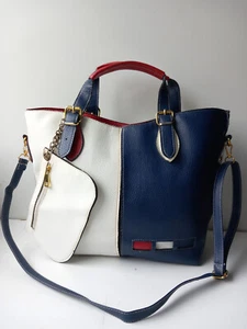 Damen Tasche Blau-Weiß-Rot - Bild 1 von 12