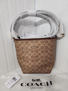 Neu mit Etikett Coach City Bucket Bag aus charakteristischem Canvas CT800 - Bild 1 von 11