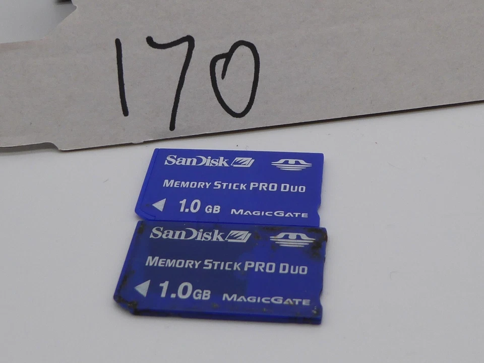 SANDISK 1GB MAGICGATE MEMORY STICK PRO DUO FOR SONY PLAYSTATION PSP CYBERSHOT - Image 1 of 1