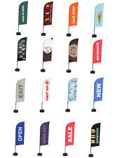 Outdoor Business Promotional Flags + Crossbase - Various Designs