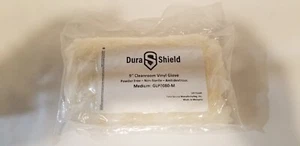 9" CLEANROOM GLOVES 100 MED DURASHIELD VINYL IN BAG NEW - Picture 1 of 1