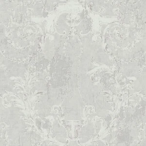 Profhome 376531-GU Barock Tapete Ornament matt grau weiß 5,33 m2 - Bild 1 von 7