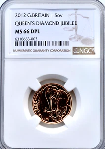 2012 Gold Sovereign, NGC MS66 DPL Great Britain UK - Picture 1 of 4