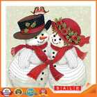 Handmade Partial Drill Snowman Couple 5D Special Shaped DIY Diamond Painting Kit
