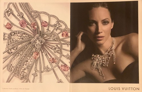 LOUIS VUITTON（LV） 2011 Christy Turlington Louis Vuitton Alta Gioielleria STAMPA AD Collana Gioielli