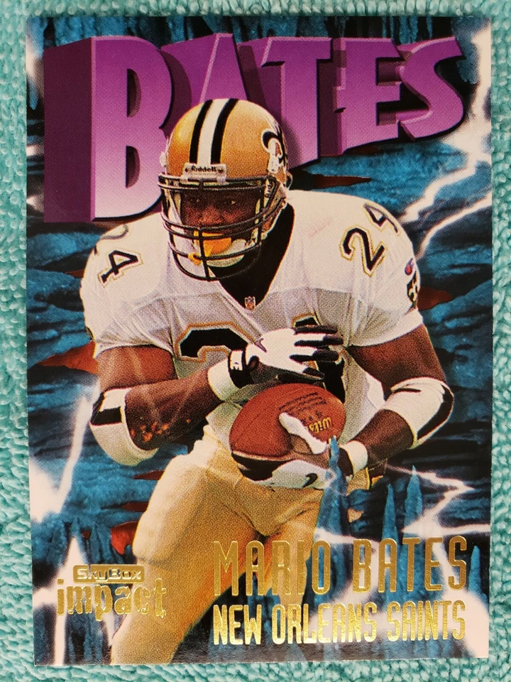 1997 SKYBOX IMPACT MARIO BATES #184 NEW ORLEANS SAINTS  - Image 1 of 4