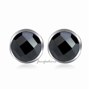 6 MM RUNDSCHLIFF SCHWARZER ACHAT 0,925 STERLINGSILBER OHRSTECKER OHRSTECKER GESCHENK SS1804 - Bild 1 von 3