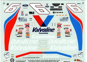 Slixx NASCAR 1139 6 Valvoline Mark Martin Roush Ford Waterslide Decals 1/24 NEW - Picture 1 of 2