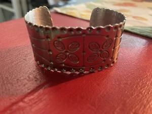 Bracelet , Stamped silver Cuffed, Women, - Picture 1 of 2