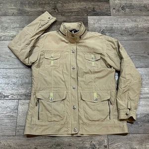 Kuhl Rekon Tan Jacket Hiking Utility Stowaway Hood Unlined Zip Up - Women's XL - Picture 1 of 12