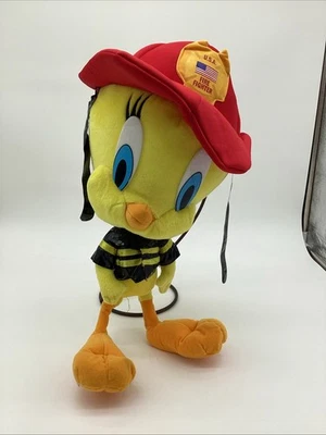 "Nanco Looney Tunes 2001 piolín pájaro bombero felpa 18"" patas de alambre posables"  Foto 1 de 4