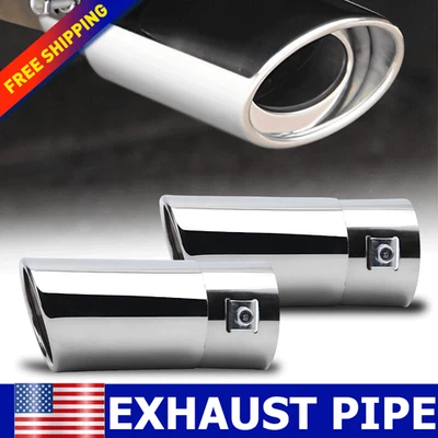 Punta silenciadora trasera tubo escape trasero acero inoxidable plateado para Chevrolet Impala Foto 1 de 4