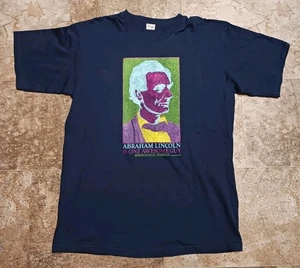 2009 Vintage Abraham Lincoln Springfield Illinois T-Shirt Größe XL 22"x30" DS Neu - Bild 1 von 4