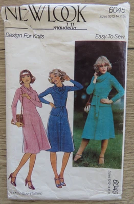 (1970’s) Maudella 6045 Sewing Pattern Ladies Pullover Dress Cowl Neck Tunic Top - Image 1 of 4