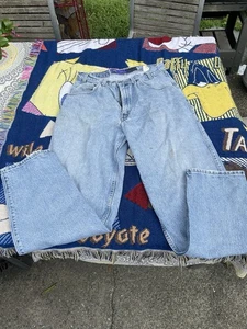 VINTAGE 90s LEVI'S SILVERTAB BAGGY MEN'S JEANS PURPLE LABEL SIZE 33X34 Skater - Picture 1 of 10