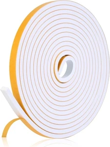 16Feet Weather Stripping Seal (1/2 Inch X 1/2 X 1/4 X 16Feet, White  - Picture 1 of 7