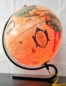 Vintage Denmark Globe Light Lamp Smoked Lucite Acrylic Stand EXCELLENT CONDITION - Picture 1 of 22