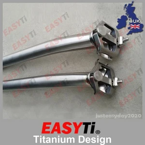EasyTi Offset/Setback/Layback 8 Shape Titanium Seatpost 27.2mm/31.6mm for MTB - Picture 1 of 6