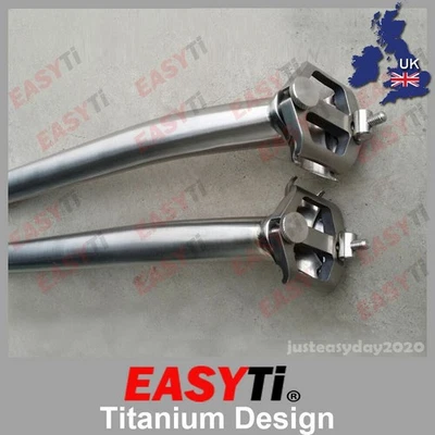 EasyTi Offset/Setback/Layback 8 Shape Titanium Seatpost 27.2mm/31.6mm for MTB - Image 1 of 4