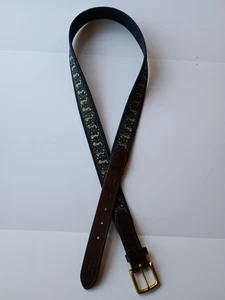 Vineyard Vines Mermaid Blue Club Gürtel Canvas Ledergürtel Gr. 40 Preppy - Bild 1 von 5