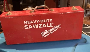 Vintage Milwaukee Heavy Duty Sawzall Case (CASE ONLY) 23.25” X 9.5” X 4” INCHES - Picture 1 of 17