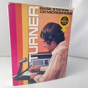 RARE In Box Vintage TURNER Model +3B Base Station CB Microphone Movie Tv Mic - Zdjęcie 1 z 15